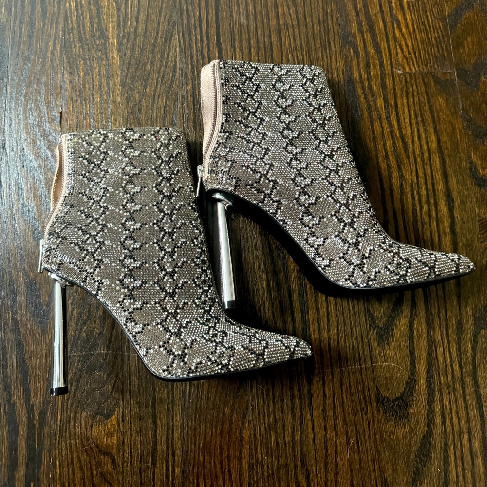 Steve Madden rhinestoned booties